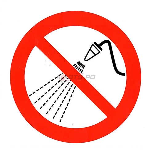 Zákaz striekania vodou
