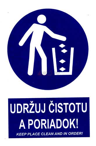 Príkaz na udržiavanie čistoty a poriadku