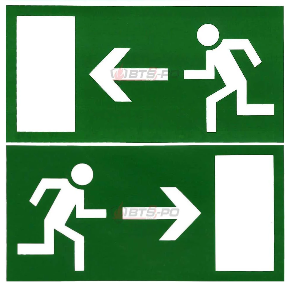 Úniková cesta - únikový východ (vľavo alebo vpravo)
