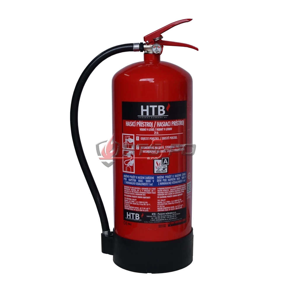 V9 - Prenosný hasiaci prístroj vodný, 9V A/FP (9l)